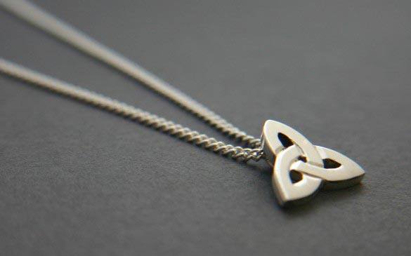 Sterling Silver Trinity Knot Necklace Pendant