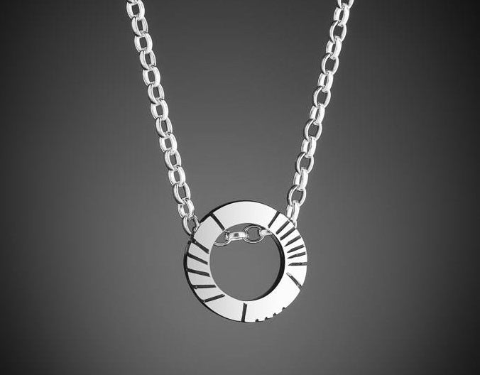 Personalized silver pendant